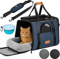 Cadoca Tiertransportbox, Tiertransporttasche faltbar Box Transporttasche Hund...