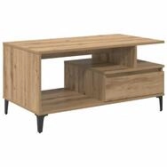 vidaXL Couchtisch Couchtisch Artisan-Eiche 90 x 49 x 45 cm Holzwerkstoff (1-St)