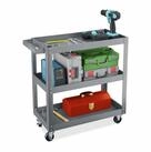 relaxdays Werkstattwagen mit 3 Ebene, grau, max. Traglast:100 kg, grau