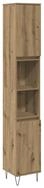 vidaXL Badezimmerspiegelschrank Badschrank Artisan-Eiche 30x30x190 cm...