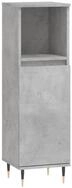 vidaXL Midischrank Badschrank Betongrau 30x30x100 cm Holzwerkstoff (1-St)