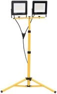 vidaXL Flutlichtstrahler LED-Fluter mit Stativ 2x100 W Warmwei&szlig;