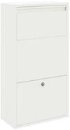 vidaXL Briefkasten Paketdrop-Box mit Speicher mit T&uuml;r Wei&szlig; 44 x 22 x 82 cm...