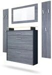 Vladon Garderoben-Set Malea, (Garderobenset bestehend aus 1 H&auml;ngeschuhschrank,...