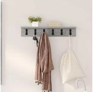 vidaXL Nachttisch, Wandmontierter nachttisch Beton Grau 60 x 10.5 x 10.5 cm