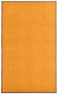 vidaXL Fu&szlig;matte Fu&szlig;matte Waschbar Orange 90x150 cm, Rechteckig, H&ouml;he: 0.9 mm