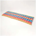 Homescapes Stuhlkissen Gestreifte 3-Sitzer Bankauflage aus 100% Baumwolle, bunt...