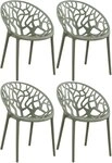 CLP Gartenstuhl Hope (4er Set, 4 St), Kunststoff, stapelbar, wetterfest