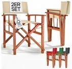 Casaria Regiestuhl, Klappbarer FSC&reg;-zertifizierter Holz Gartenstuhl bis 160 kg