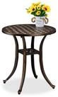 relaxdays Gartentisch Antiker Gartentisch rund