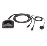 Aten US3312 2-Port USB-C 4K DisplayPort KVM Switch Computer-Adapter