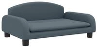 vidaXL Kindersofa, Kinder Schlafsofa Dunkelgrau 70x45x30 cm Stoff