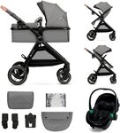 Kinderkraft Kombi-Kinderwagen ESME 3IN1, (Set, 7-tlg), inkl. Babyschale MINK...