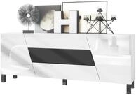 Vladon Sideboard Houston (Kommode, mit 2 T&uuml;ren und 3 Schubladen), Wei&szlig;...