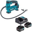 Makita Akku-Handkompressor MP 100 DSM Kompressor 12 V max. 8,3 bar + 2x Akku 4,0 Ah +