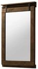 Massivmoebel24 Spiegel (1-St., Mango 65x6x110 braun lackiert RAILWAY #483),...