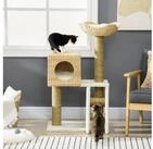 PawHut Kratzbaum 100,5 cm Katzenbaum mit Katzenh&ouml;hle, Bett, Treppe, f&uuml;r...