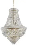 Ideal Lux Kronleuchter Dubai SP24 Kristall Korbleuchter 24-flammig, Messing,...