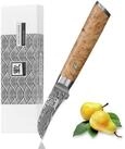 ZAYIKO Obstmesser Kinone Damast Sch&auml;lmesser K&uuml;chenmesser 6 cm Klinge