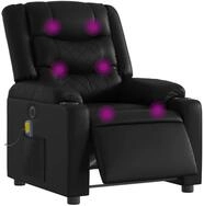 vidaXL Sessel Massagesessel Elektrisch Schwarz Kunstleder (1-St)