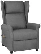 vidaXL Massagesessel Massagesessel Hellgrau Stoff (1-St)