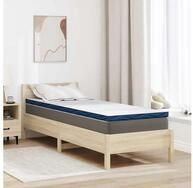 Matratzenauflage vidaXL, Matratzenauflage Wei&szlig; 80 x 200 cm Jacquard Stoff