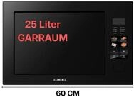 KB Elements Einbau-Mikrowelle ELK25MB1, Grill, 25 l, Full Touch Display, 25...