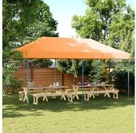 vidaXL Angelzelt, Partyzelt Faltbar Pop-Up Orange 580x292x315 cm