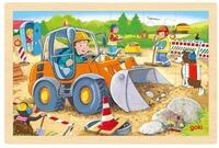 Gollnest & Kiesel Puzzle Einlegepuzzle Baustelle, 29 Puzzleteile