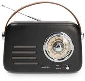 Nedis RDFM2600BK Radio (FM Radio, 10 W, Bluetooth, USB-C, AUX-In, tragbar, f&uuml;r