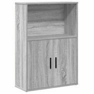 vidaXL B&uuml;cherregal B&uuml;cherregal Grau Sonoma 60x24x85 cm Holzwerkstoff, 1-tlg.