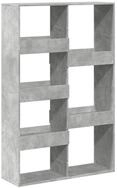 vidaXL B&uuml;cherregal Raumteiler Betongrau 100x33x155,5 cm Holzwerkstoff, 1-tlg.
