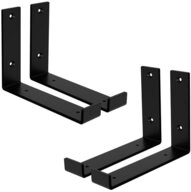 ML-DESIGN Wandregalhalter Regalhalterung L-Form aus Metall, Regalwinkel f&uuml;r