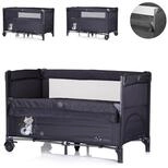 Chipolino Baby-Reisebett Reisebett Relax 2 Ebenen, Vorderseite absenkbar,