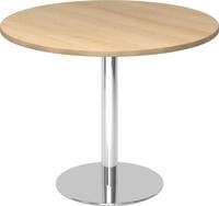 HAMMERBACHER Konferenztisch Besprechungstisch 100cm Eiche/Chrom