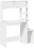 vidaXL Schreibtisch Schreibtisch mit Regal Wei&szlig; 100x45x140 cm Holzwerkstoff