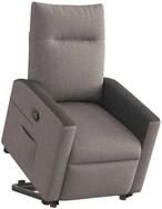 vidaXL Sessel Relaxsessel mit Aufstehhilfe Taupe Stoff (1-St)