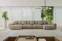 ALTDECOR Wohnlandschaft ESKAR-U2, Couch mit Schlaffunktion, Wohnzimmer -