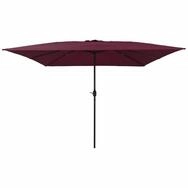 vidaXL Sonnenschirm Garten-Sonnenschirm Bordeauxrot 295 x 295 x 245 cm