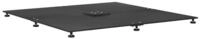 vidaXL Schirmhalter Sonnenschirmst&auml;nder Schwarz 100 x 100 x 4 cm Stahl, 1 tlg.