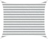 vidaXL Sonnensegel Sonnensegel Hellgrau und Wei&szlig; 2 x 2,5 m 100 % Polyester...
