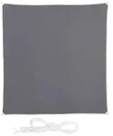 relaxdays Sonnensegel Quadrat in Grau, 4 x 4 m grau 400 cm x 0.5 cm x 400 cm