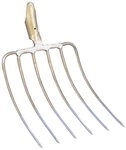Kerbl Spatengabel Silogabel 6 Zinken ohne Stiel, 35 x 29 cm, mit Federd&uuml;lle