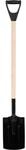 TRIZERATOP Spaten Robuster Gartenspaten mit DY-Griff 117cm, stabil