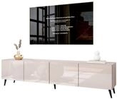 Lookway TV-Schrank COLGANTE 200 Kaschmir Hochglanz mit Metallbeinen (2x TV-...