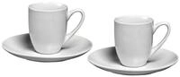 Ritzenhoff & Breker Espressotasse Bianco, 2-tlg., Porzellan, 80 ml, Tassen inkl.