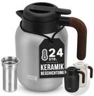 Lebenlang Isolierkanne 1,5L Thermoskanne inkl. Teesieb - Kaffee & Tee - Hei&szlig; & Kalt,