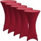 Beautissu Stehtischhusse Stretch Stehtisch Bistrotisch Husse, &Oslash;70cm, Bordeaux,...