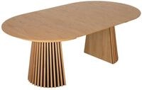 MR.DEKO Esstisch Oria oval Eiche Natur 120&ndash;210x120 cm ausziehbar FSC&reg;