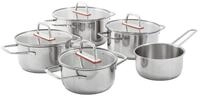 Kopf Topf-Set Jara, Edelstahl (9-tlg), Kochtopfset, Induktion, 9-tlg, 4 T&ouml;pfe...